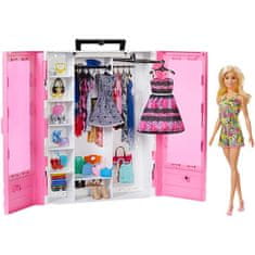 Mattel Bábika Barbie so šatníkovou skriňou GBK12