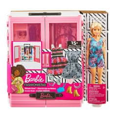 Mattel Bábika Barbie so šatníkovou skriňou GBK12