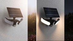 Paulmann PAULMANN Solárne LED osvetlenie múrov Sonlig pohybové čidlo IP65 hranaté 286x137mm 3000K 2x9W antracit umelá hmota 94610