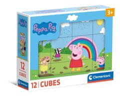 Clementoni Obrázkové kocky Peppa Pig 12 ks