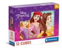 Clementoni Obrázkové kocky Disney Princess 12 ks