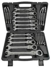 Silver Tools  Ráčnové klíče s kloubem 6-32mm sada 22ks