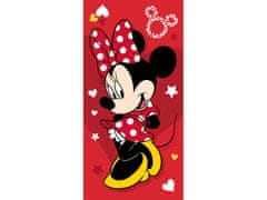 Jerry Fabrics Detská plážová osuška Minnie Mouse Pretty in Red