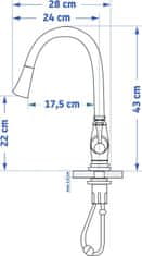 REA Umývadlová batéria Deco Stará čierna