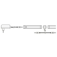 Solight LED dotykové podlinkové a nábytkové svietidlo stmievateľné, 2x5W, 4100K,2x50cm