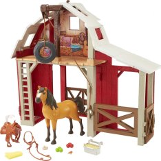 Mattel Mustang Spirit - Stajňa s koňom Spirit HDK56