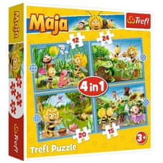 Trefl puzzle Včielka Maja sada 4v1 (12, 15, 20, 24 dielikov)