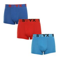 Styx 3PACK pánske boxerky športová guma viacfarebné (G9676964) - veľkosť M