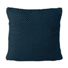 shumee AMORRO/NAVY/40x40 žakárová obliečka na vankúš