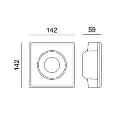 ACA ACA Lighting Gypsum zapustené bodové sadrové svietidlo G90451C