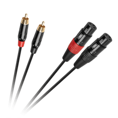 shumee Cabletech XLR - 2RCA prepojovací kábel 1m