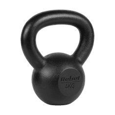 shumee Liatinový kettlebell 4kg, REBEL ACTIVE