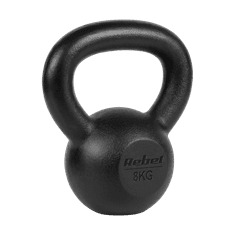 shumee Liatinový kettlebell 8 kg, REBEL ACTIVE