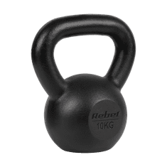 shumee Liatinový kettlebell 10kg, REBEL ACTIVE