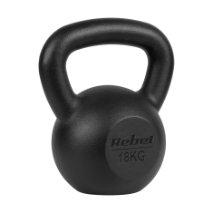 shumee Liatinový kettlebell 18kg, REBEL ACTIVE