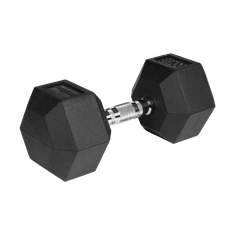 shumee Pogumovaná liatinová činka HEX 20 kg REBEL ACTIVE