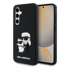 Karl Lagerfeld Zadný kryt 3D Rubber Karl and Choupette pre Samsung Galaxy S24 FE Black