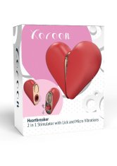 Xocoon Xocoon Heartbreaker 2 in 1 Stimulator klitorisu a bradaviek