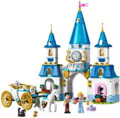 LEGO Disney Princess 43275 Popoluškin zámok a kočiar s koňmi