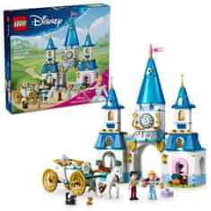 LEGO Disney Princess 43275 Popoluškin zámok a kočiar s koňmi