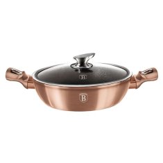 Berlingerhaus Pekáč okrúhly s mramorovým povrchom a pokrievkou 28 cm Rosegold Metallic Line