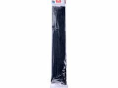 Extol Premium Pásky sťahovacie čierne, 12,4x900mm, 50ks, Ø265mm, 120kg, nylon PA66, EXTOL PREMIUM