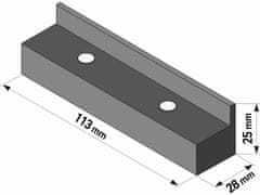 Extol Premium Čeľuste plastové pre zverák, 113mm, magnet, TPU, EXTOL PREMIUM