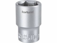 Fortum Kľúč nástrčný, 19mm, 1/2”, FORTUM