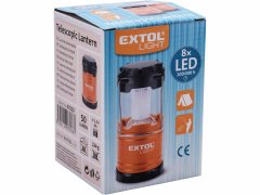 Extol Light Svietidlo kempingové teleskopické, 4x LED, 40lm, 3x AA, dĺžka 140mm, ABS plast, EXTOL LIGHT