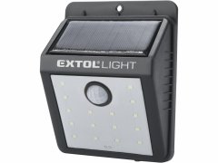 Extol Light Svietidlo LED solárne s pohybovým senzorom, 16xLED, 120 lm, IPX4, EXTOL LIGHT