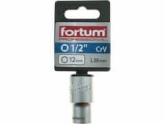 Fortum Kľúč nástrčný, 12mm, 1/2”, FORTUM