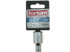 Fortum Kľúč nástrčný, 8mm, 1/2”, FORTUM