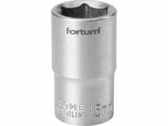 Fortum Kľúč nástrčný, 15mm, 1/2”, FORTUM