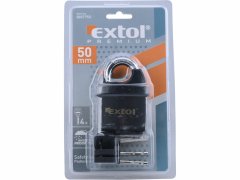 Extol Premium Zámok visací bezpečnostný vodeodolný, 4 kľúče, 50mm