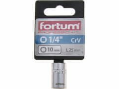 Fortum Kľúč nástrčný, 1/4'', 10mm