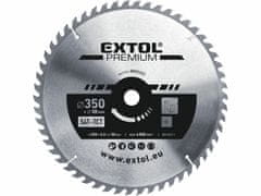 Extol Premium Kotúč pílový s SK plátkami, Ø350x3,5x30mm, 54z, EXTOL PREMIUM