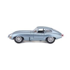 BBurago 1:18 Jaguar E Coupe Metalic Silver Blue