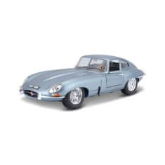 BBurago 1:18 Jaguar E Coupe Metalic Silver Blue