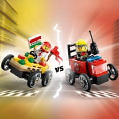 LEGO City 60458 Pretekársky balíček: Rozvoz pizzy vs. hasičské auto