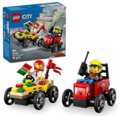 LEGO City 60458 Pretekársky balíček: Rozvoz pizzy vs. hasičské auto