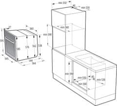 Gorenje vstavaná rúra BO6735E02BK