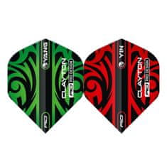 RED DRAGON Letky Jonny Clayton - Yin Yang - Red & Green RF6971