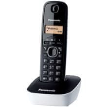 PANASONIC Bezdrôtový telefón KX TG1611FXW DECT