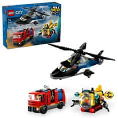 LEGO City 60462 Remix: Helikoptéra, hasičské auto a ponorka