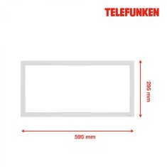 BRILONER BRILONER TELEFUNKEN svietidlo LED panel 59,5 cm 36W 3900lm biele TF 308706TF