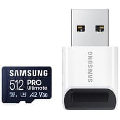 SAMSUNG PRO Ultimate/micro SDXC/512GB/200MBps/UHS-I U3/Class 10/+ Adaptér/Modrá