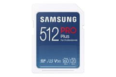 SAMSUNG SDXC PRE PLUS/SDXC/512GB/180MBps/UHS-I U3, V30