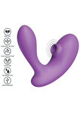 Xocoon XoCoon DuoVibe 1 (Purple), vibrátor na bod G a stimulátor klitorisu