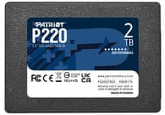 Patriot P220 2TB SSD / Interný / 2,5&quot; / SATA 6Gb/s /