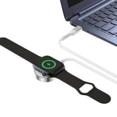 Tech-protect MC01 magnetická nabíjačka na Apple Watch USB-C 1.2m, biela